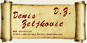 Denis Zeljković vizit kartica